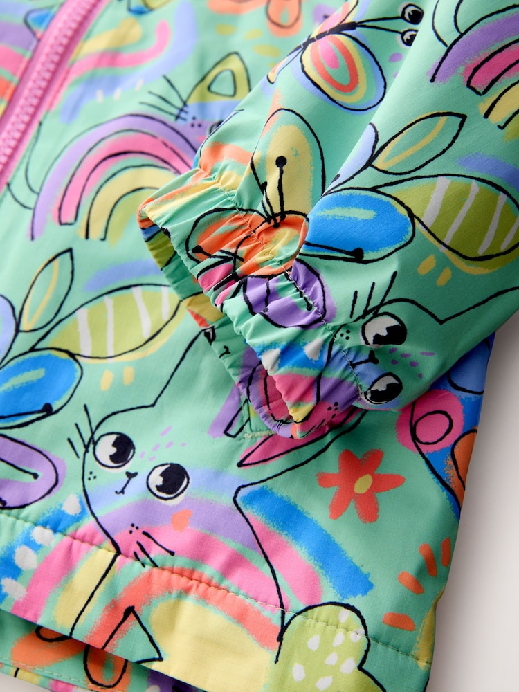 Green Character Waterproof Jacket (6mths-7yrs)