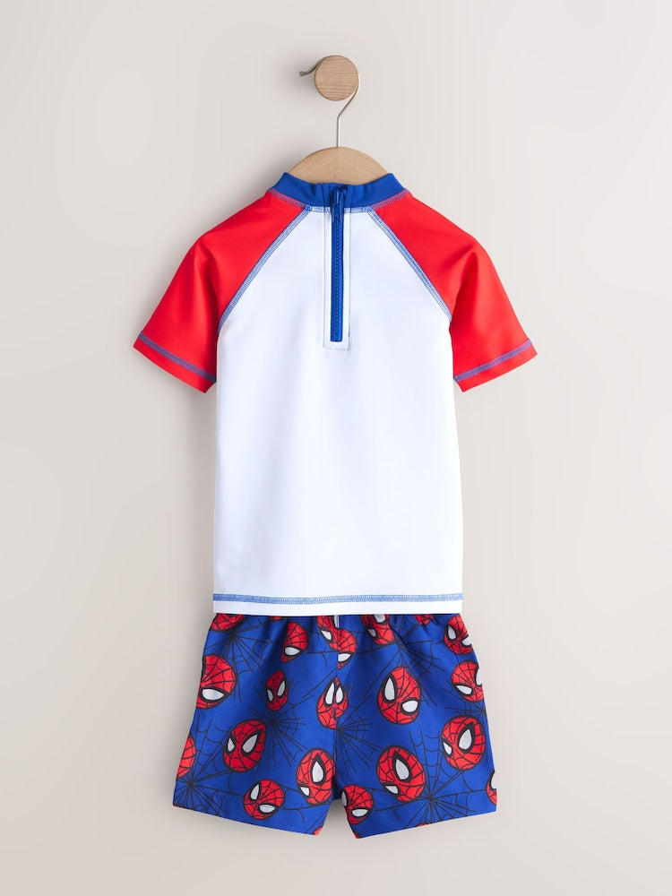 Spiderman Rash Vest and Swim Shorts Set (3mths-7yrs)