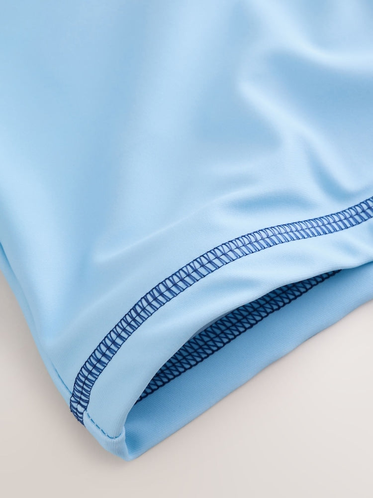 Blue Sunsafe Rash Vest and Swim Shorts Set (3mths-7yrs)