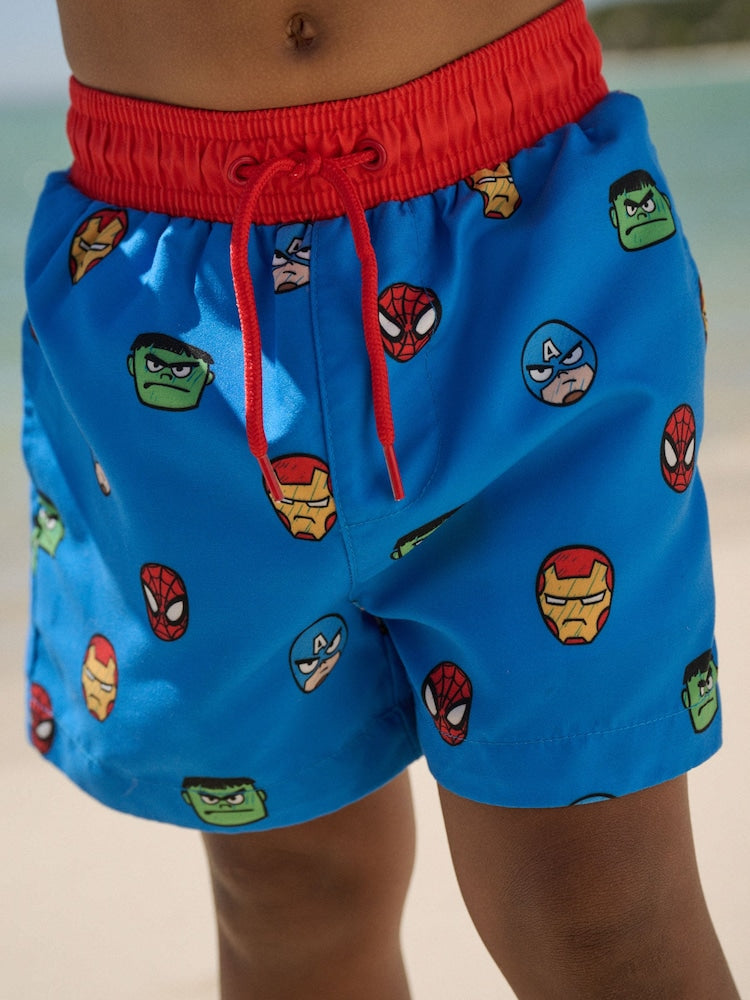 Marvel Rash Vest and Swim Shorts Set (3mths-7yrs)