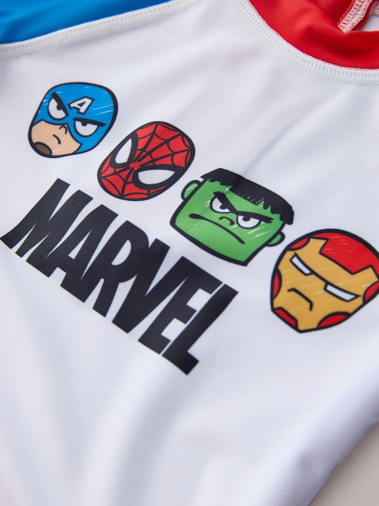 Marvel Rash Vest and Swim Shorts Set (3mths-7yrs)