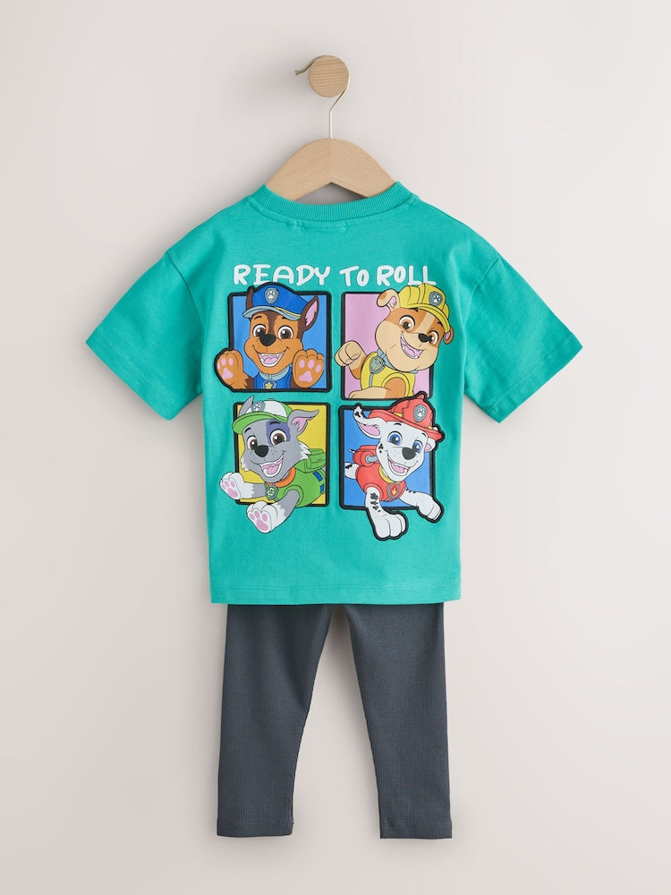 Teal Blue Paw Patrol T-Shirt and Leggings Set (3mths-8yrs)