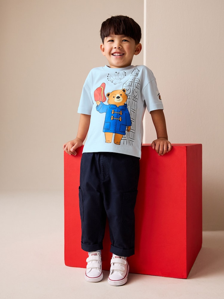 Blue Paddington Bear Short Sleeve T-Shirt (3mths-8yrs)