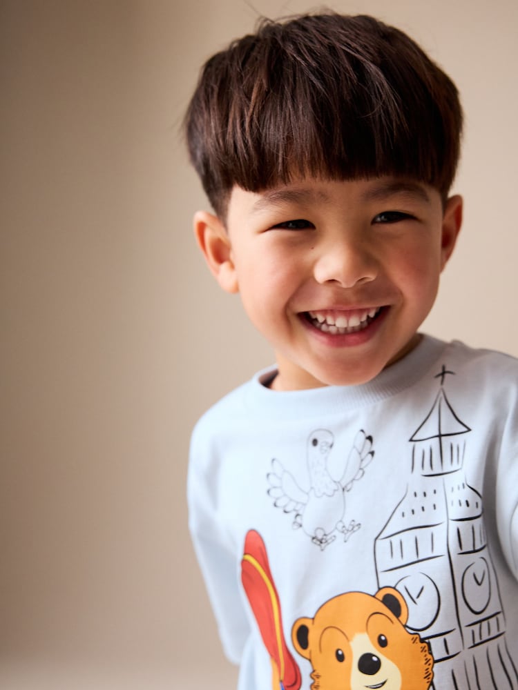 Blue Paddington Bear Short Sleeve T-Shirt (3mths-8yrs)
