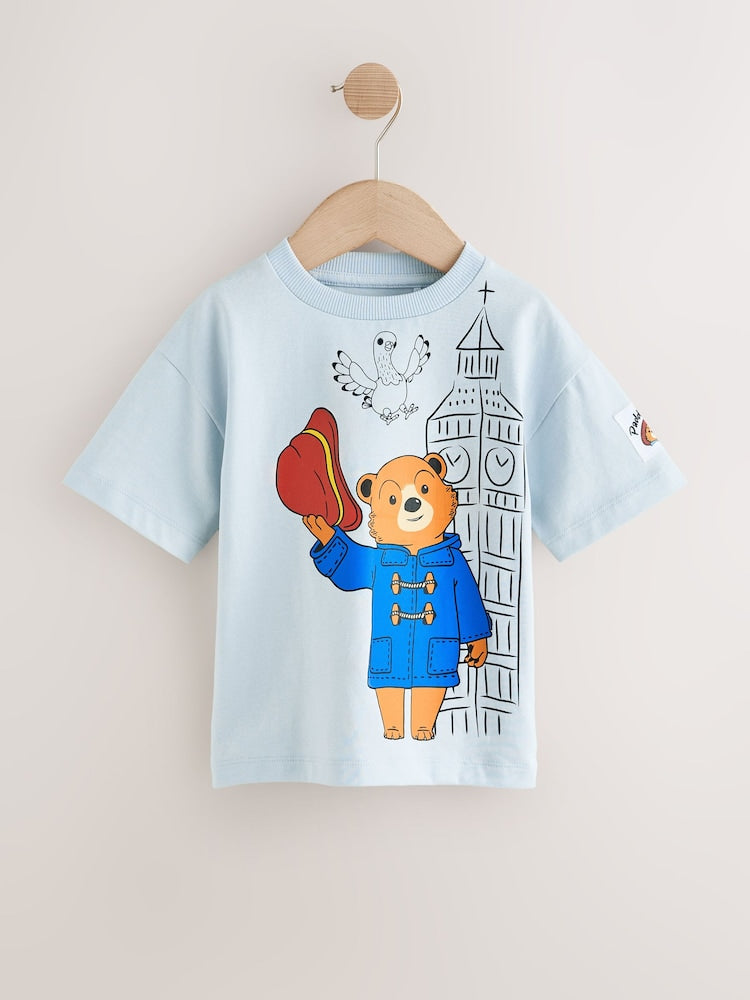 Blue Paddington Bear Short Sleeve T-Shirt (3mths-8yrs)