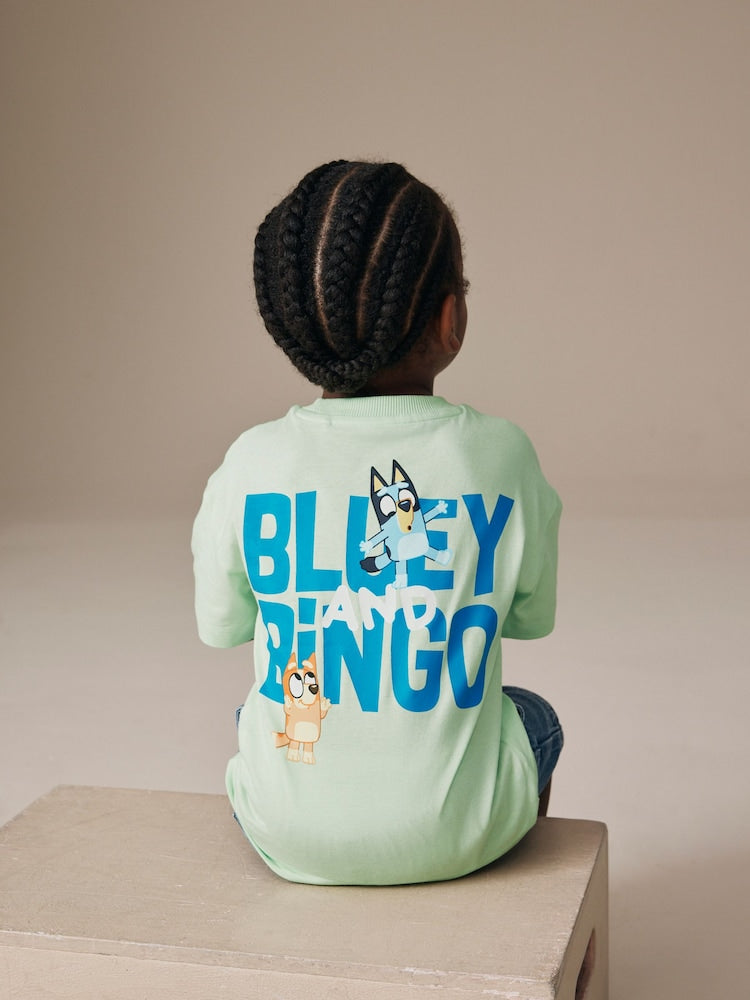Mint Green Bluey Short Sleeve T-Shirt (12mths-7yrs)