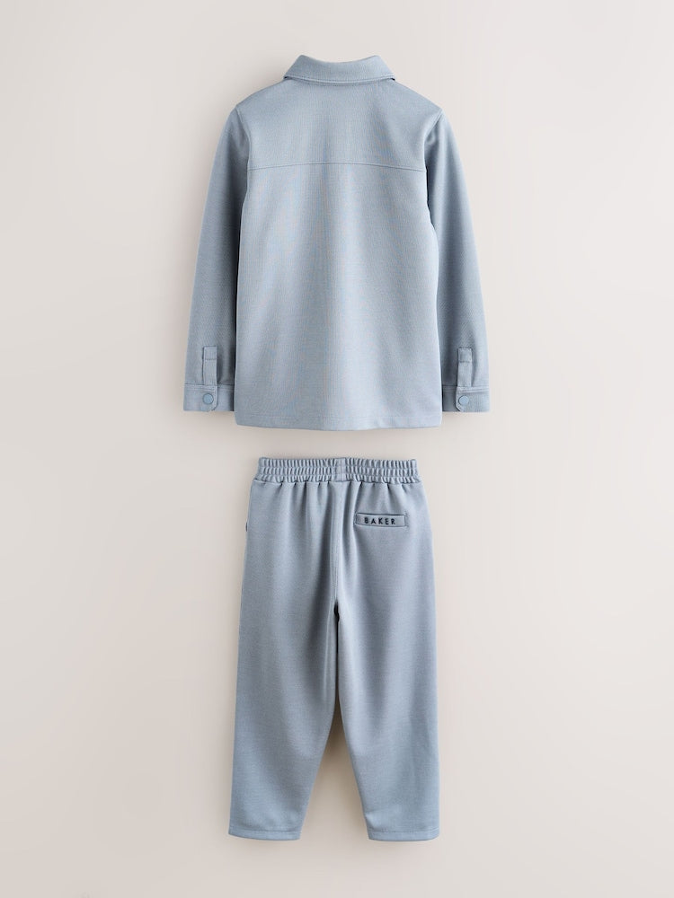 Baker by Ted Baker 3 Piece Textured Jacket T-Shirt and Trousers Set