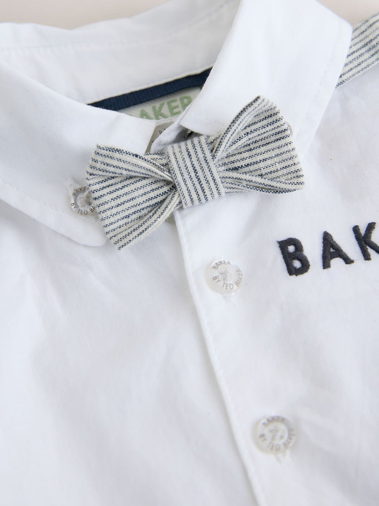 Baker by Ted Baker Blue/Navy Textured Smart Romper