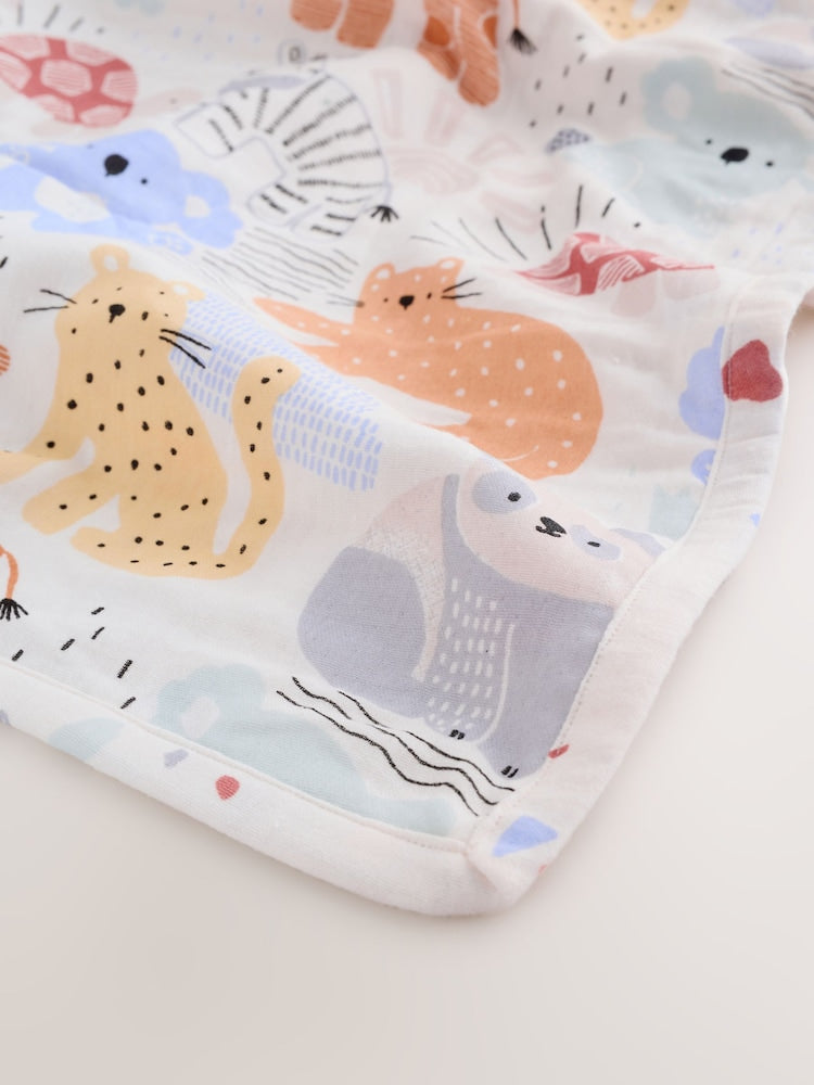Safari Cotton Baby Muslin Blanket