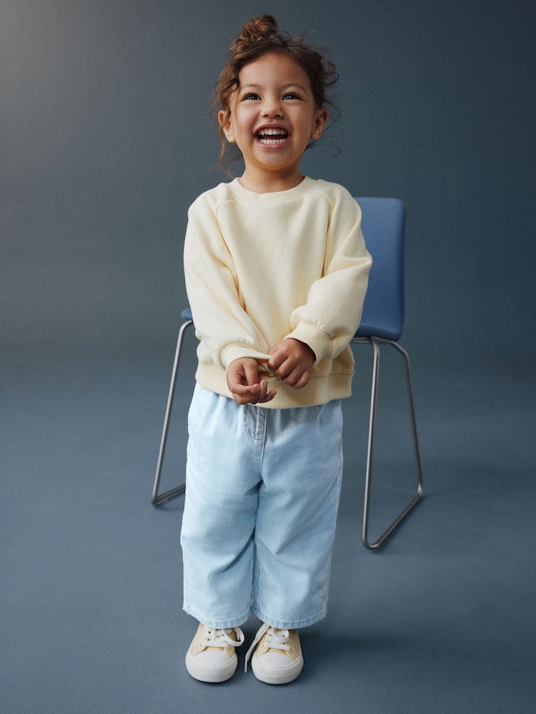 Light Wash Wide Leg Jeans (3mths-7yrs)