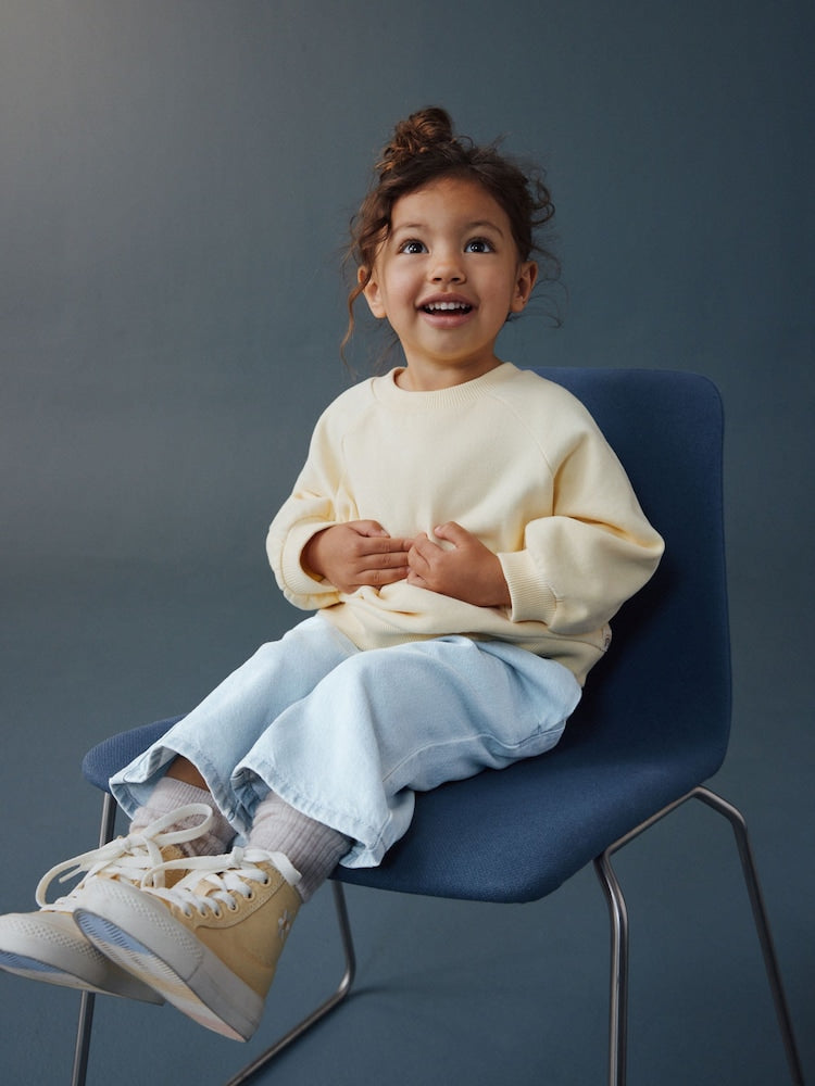 Light Wash Wide Leg Jeans (3mths-7yrs)