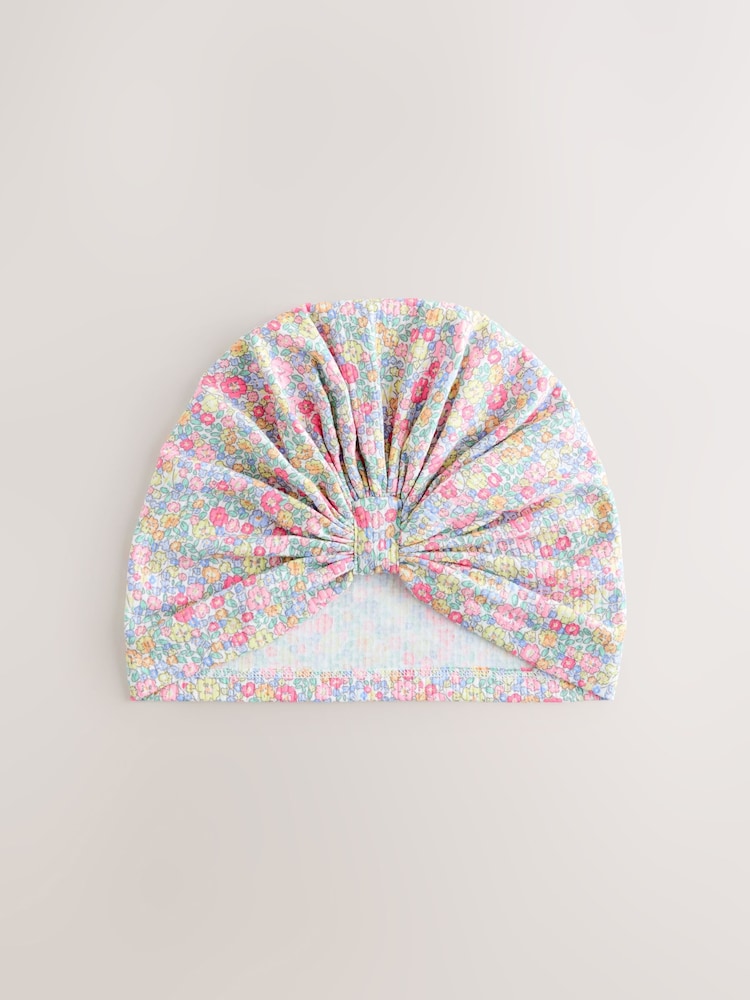 Pink Ditsy Jersey Turban Beanie 2 Pack (3mths-16yrs)