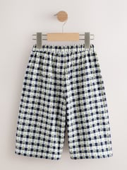 Black/White Floral Gingham Trousers (3mths-7yrs)