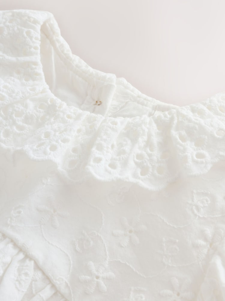 White Baby Bloomer Romper (0mths-2yrs)