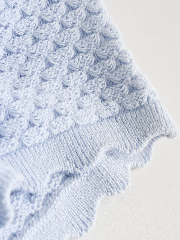 Blue Baby Knitted Top and Leggings Set 2 Piece (0mths-2yrs)