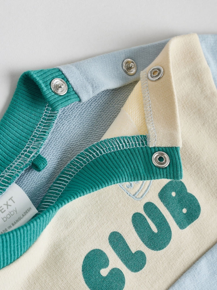 Blue Milk Club Sweatshirt and Shorts Baby Set (0mths-2yrs)