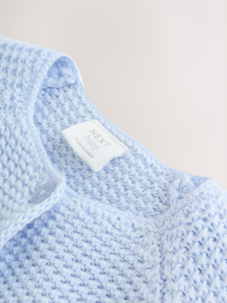 Blue Peplum Baby Knitted Cardigan (0mths-2yrs)