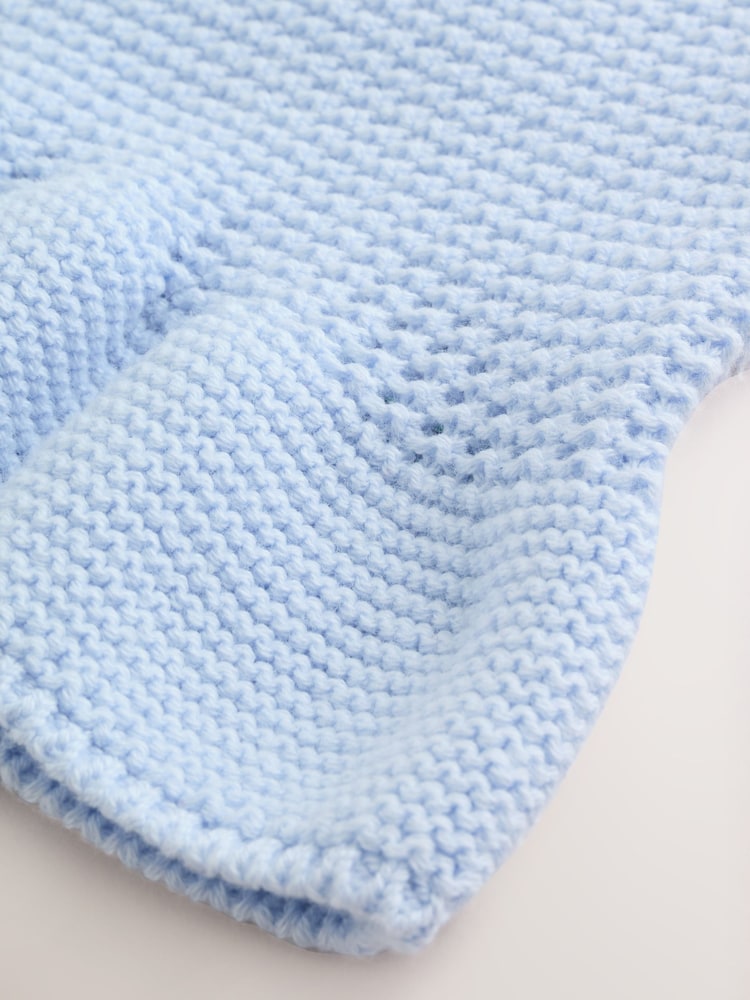 Blue Peplum Baby Knitted Cardigan (0mths-2yrs)