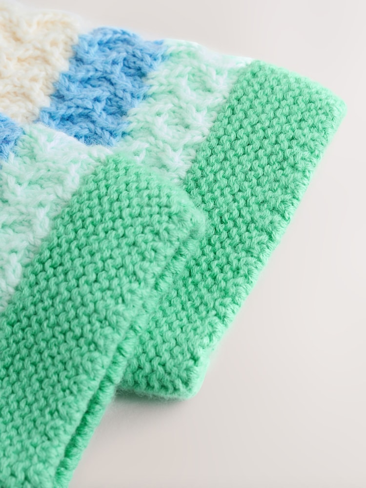 Multi Pastel Crochet Animal Knitted Baby Cardigan (0mths-2yrs)
