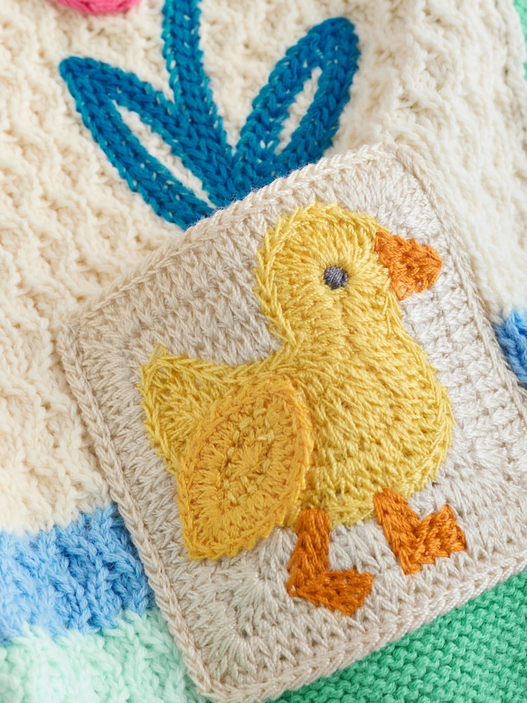 Multi Pastel Crochet Animal Knitted Baby Cardigan (0mths-2yrs)