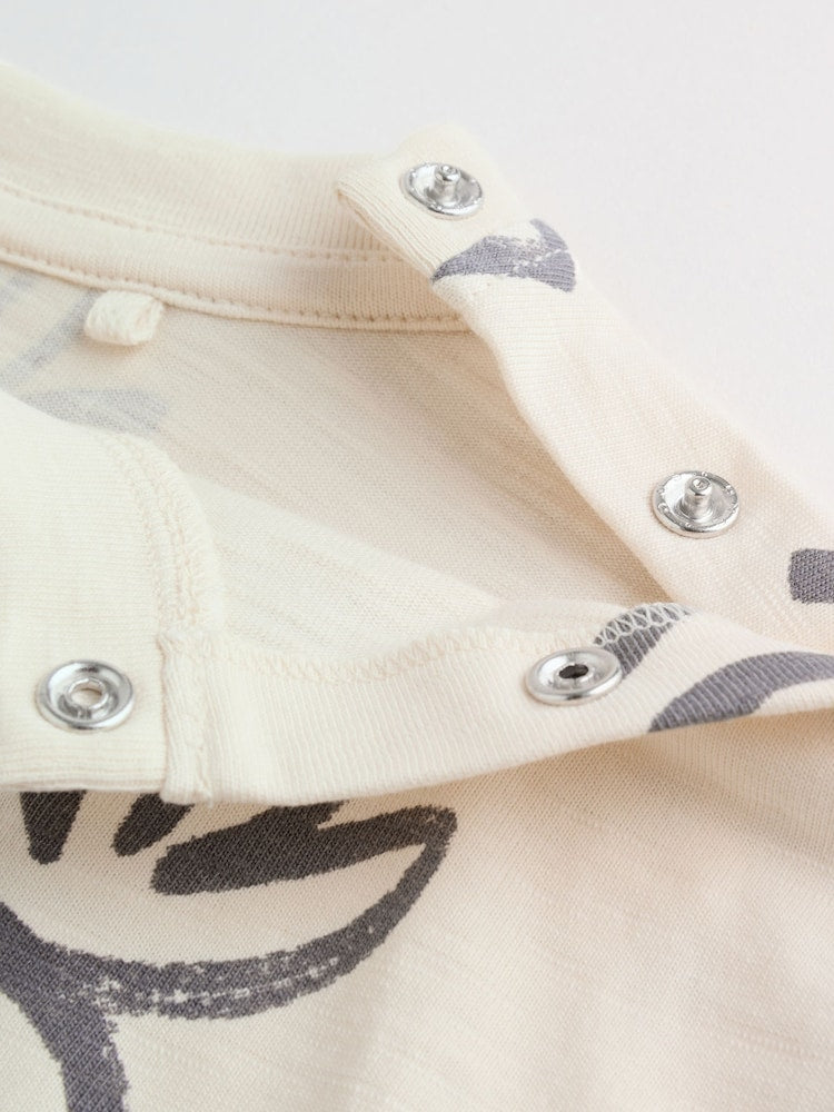 Monochrome Palm Baby Top & Leggings 6 Piece Set (0mths-3yrs)
