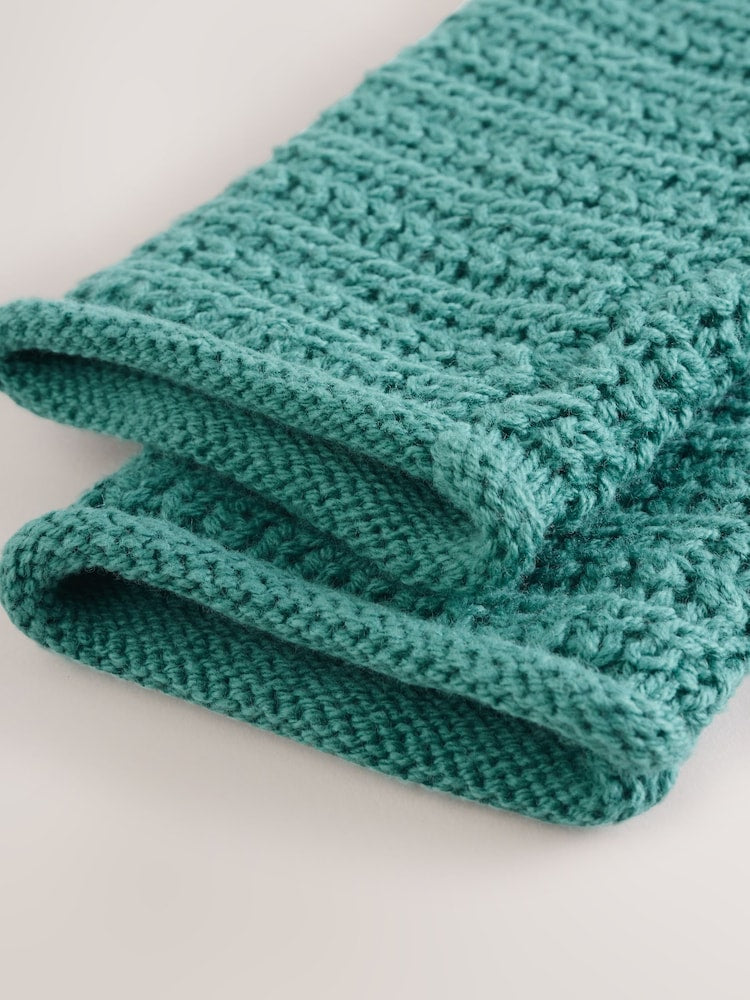 Green Baby Textured Knitted Cardigan (0mths-2yrs)