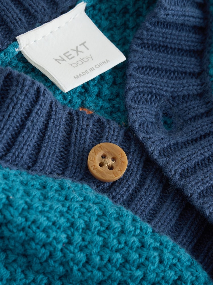 Blue Transport Baby Embroidered Cardigan (0mths-2yrs)