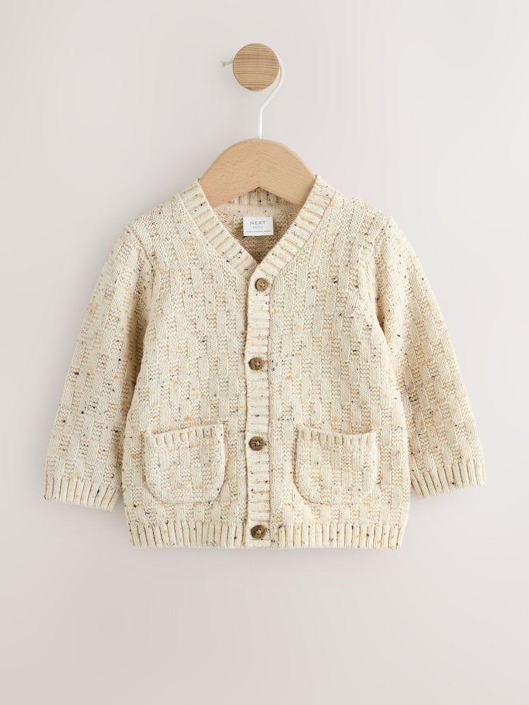 Natural Milk Club Embroidered Baby Cardigan