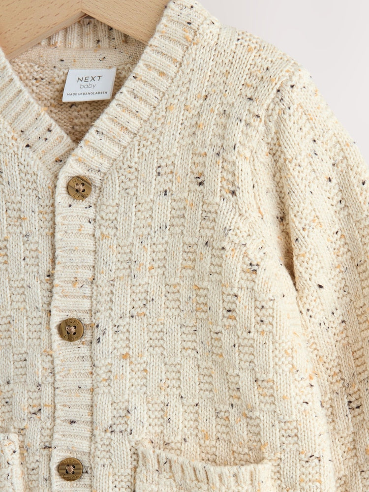 Natural Milk Club Embroidered Baby Cardigan