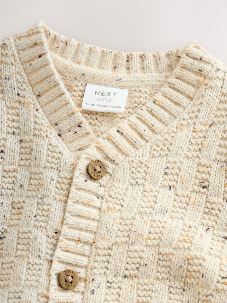 Natural Milk Club Embroidered Baby Cardigan