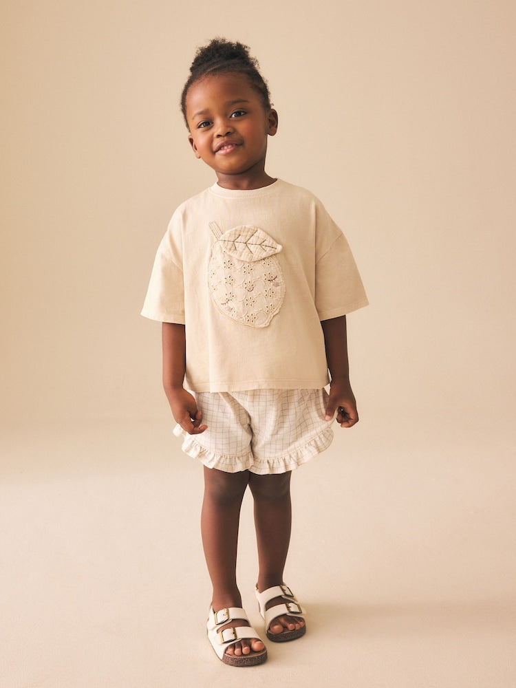 Lemon Yellow Short Sleeve T-Shirt and Shorts Set (3mths-7yrs)