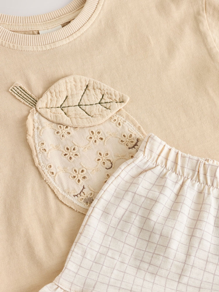 Lemon Yellow Short Sleeve T-Shirt and Shorts Set (3mths-7yrs)