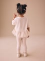 Pink Ballerina Short Sleeve Peplum T-Shirt and Leggings Set (3mths-7yrs) - Size 3-6 Months (62-68cm)
