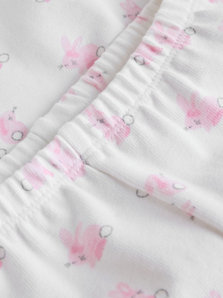 Pink Bunny Baby Long Sleeve T-Shirt And Leggings Set (0mths-2yrs)