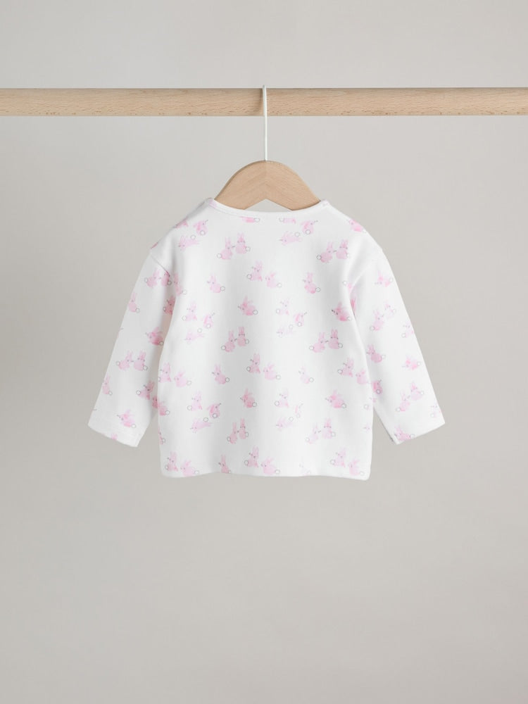 Pink Bunny Baby Long Sleeve T-Shirt And Leggings Set (0mths-2yrs)