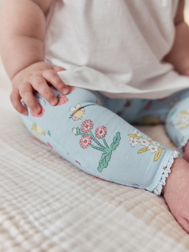Ecru Fairy Short Sleeve Baby Top and Leggings 2 Piece Set (0mths-2yrs)