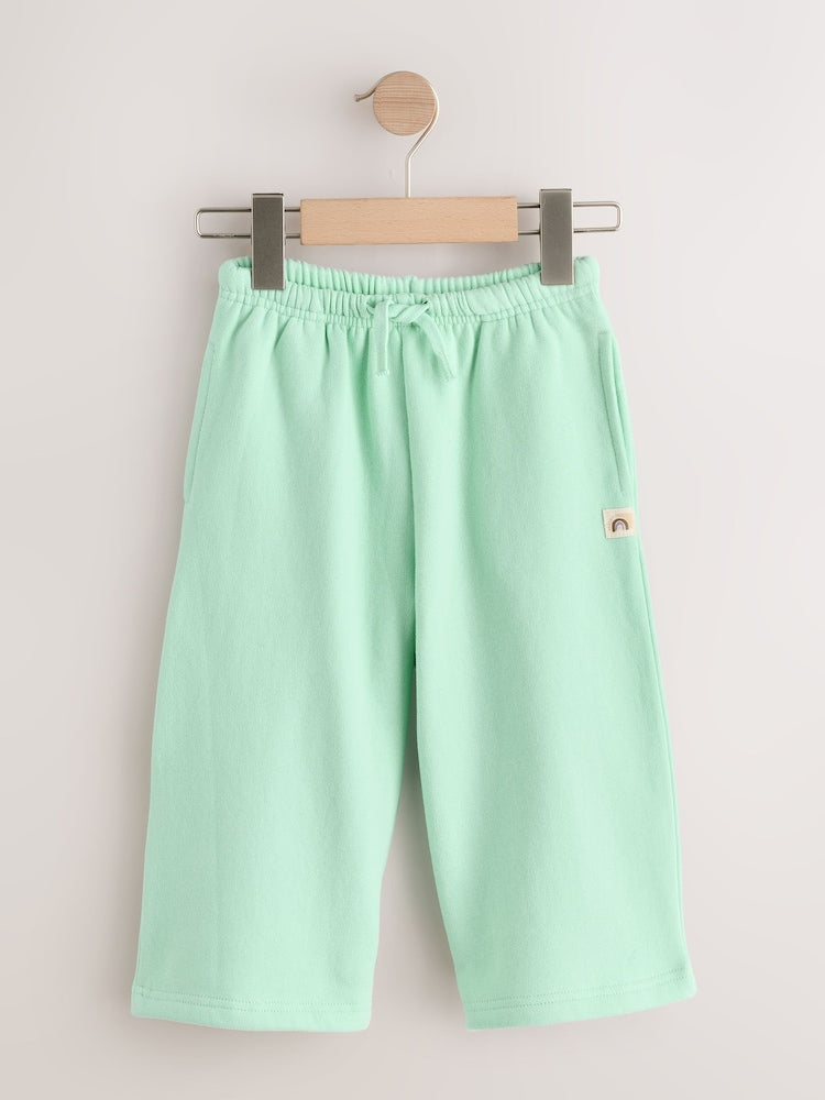 Mint Green Wide Leg Sweat Joggers (3mths-7yrs) - Size 3-6 Months (62-68cm)