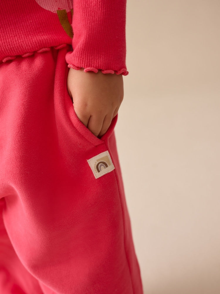Fuchsia Pink Wide Leg Sweat Joggers (3mths-7yrs)