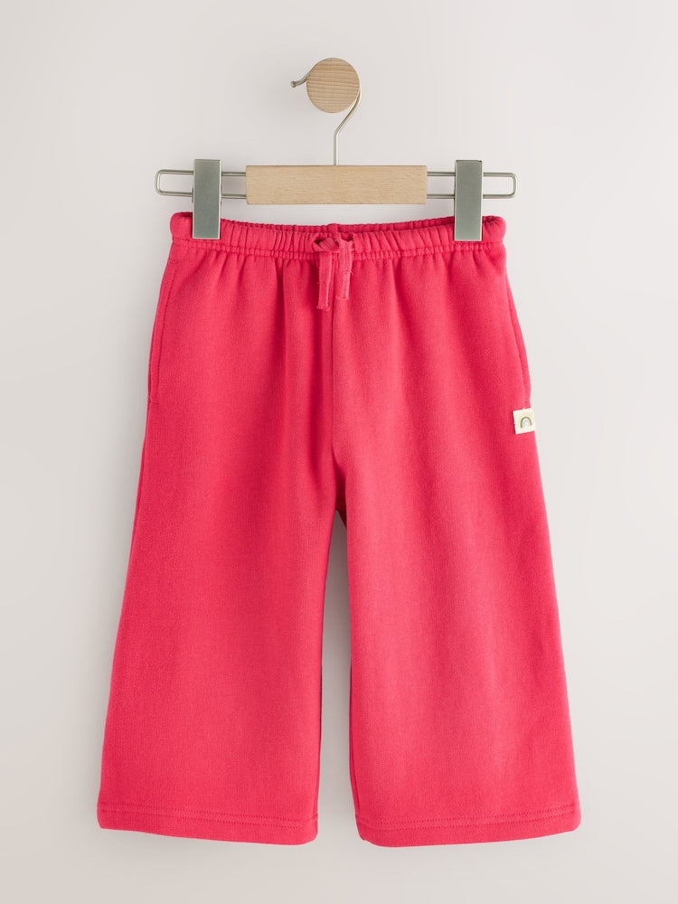 Fuchsia Pink Wide Leg Sweat Joggers (3mths-7yrs)