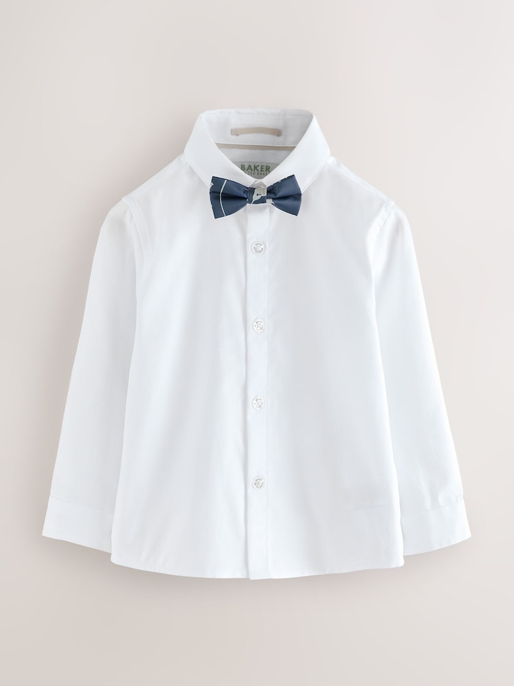 Baker by Ted Baker Blue Waistcoat Shirt And Trousers Set