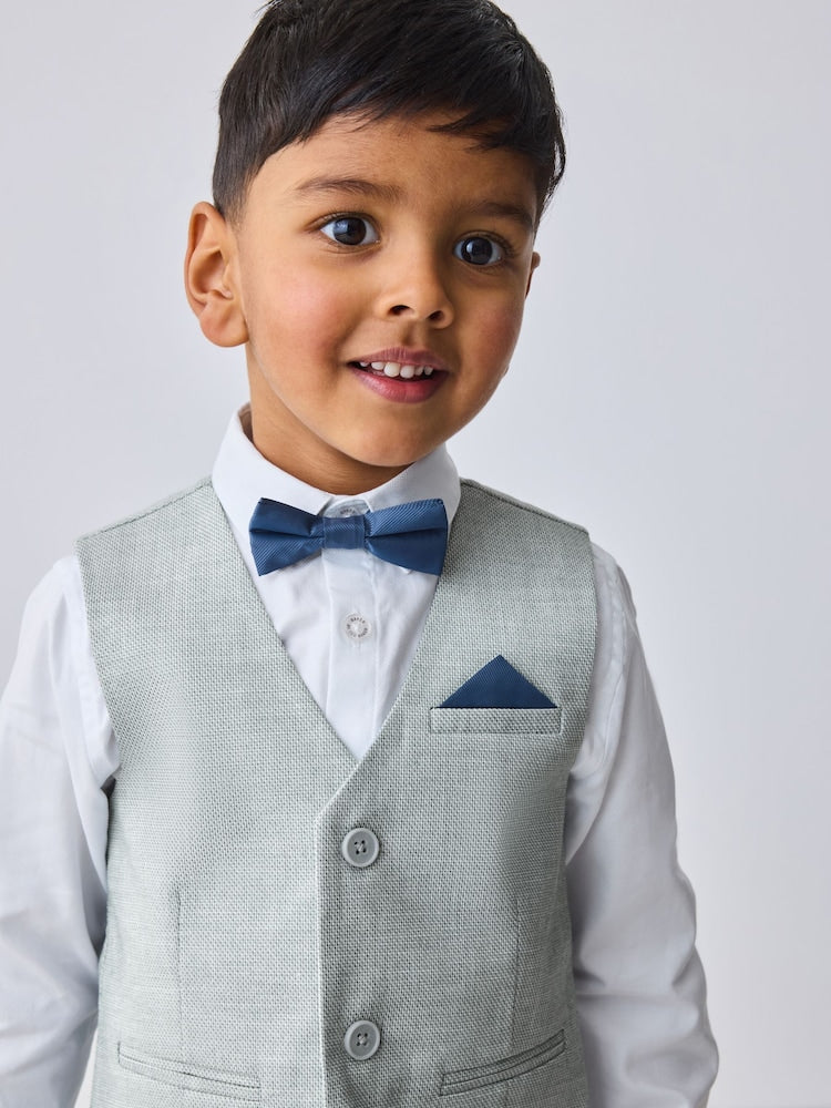 Baker by Ted Baker Grey Waistcoat Shirt And Trousers Set