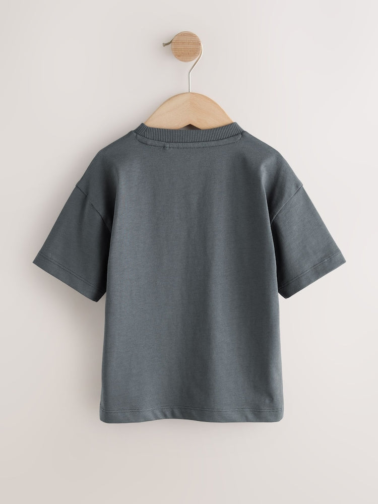 Charcoal Grey Cool Slogan