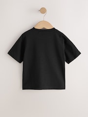 Black Smile Short Sleeve Small Graphic T-Shirt (3mths-8yrs) - Size 3-6 Months (62-68cm)