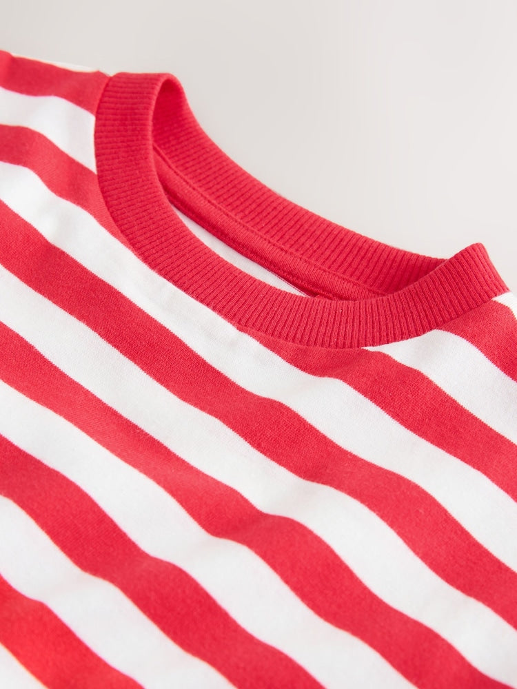 Red/White Short Sleeve Stripe T-Shirt (3mths-7yrs) (3mths-7yrs)