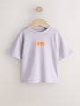 White/Blue/Green/Black/Purple Small Short Sleeve Graphic T-Shirts 5 Pack (3mths-7yrs) - Size 3-6 Months (62-68cm)