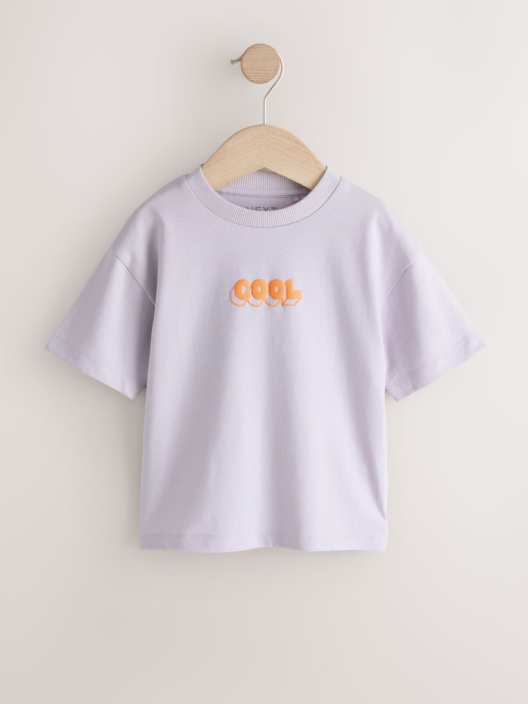 White/Blue/Green/Black/Purple Small Short Sleeve Graphic T-Shirts 5 Pack (3mths-7yrs) - Size 3-6 Months (62-68cm)