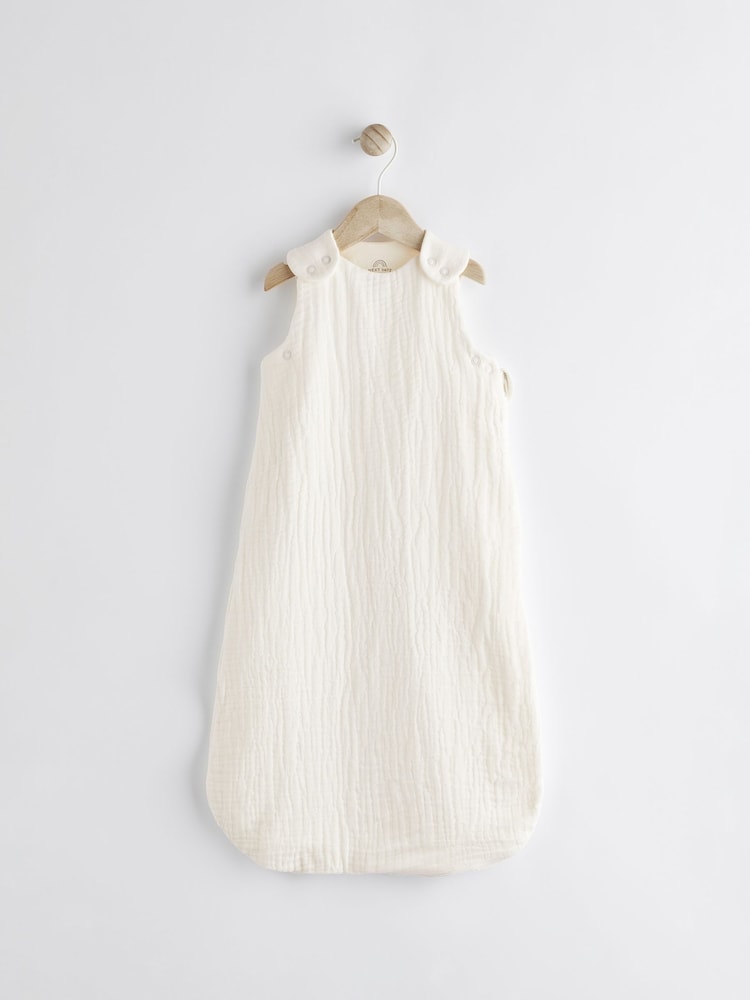 Ecru Muslin 1 Tog Baby Sleep Bag