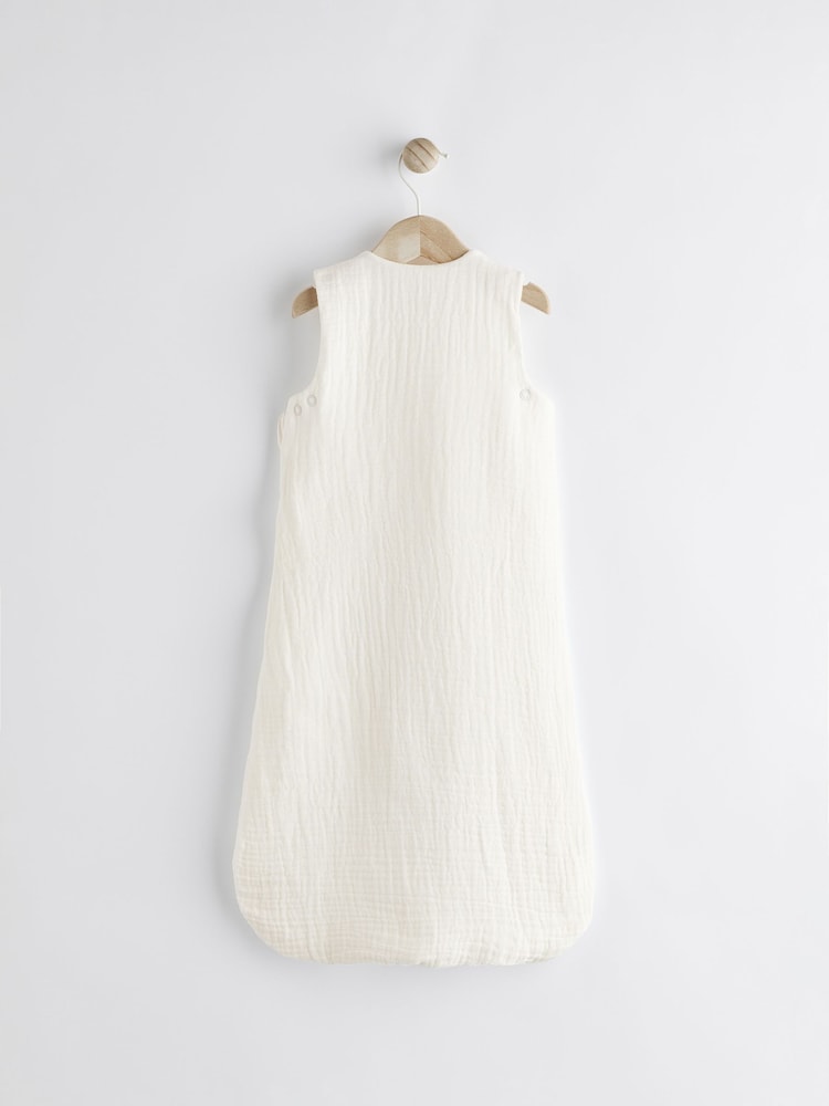 Ecru Muslin 1 Tog Baby Sleep Bag