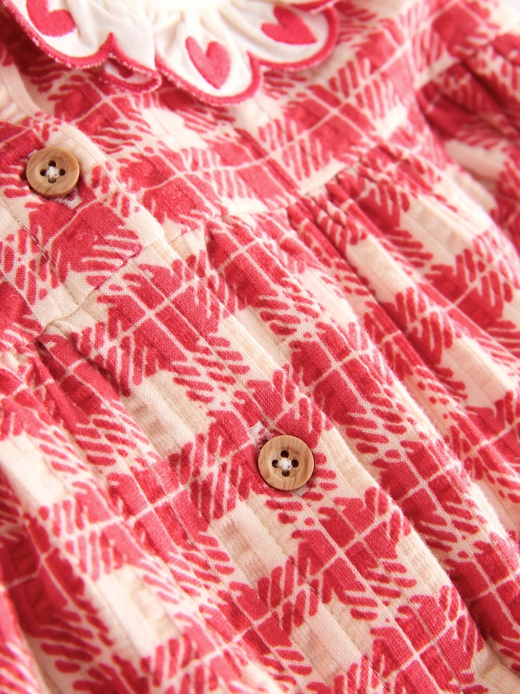 Red Check Collared Summer Dress (3mths-7yrs)