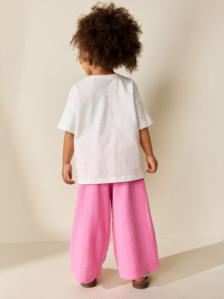 Pink Wide Leg Trousers (3mths-7yrs)